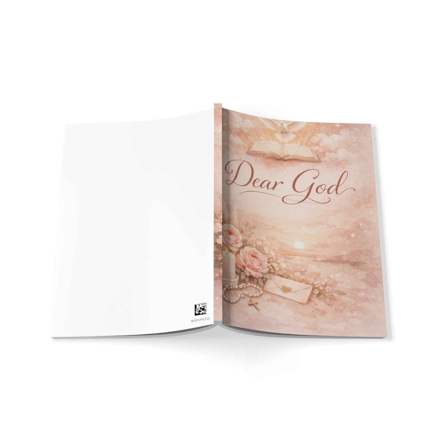 Dear God A5 Prayer Journal — Softcover Christian Notebook for Prayer, Gratitude & Devotion