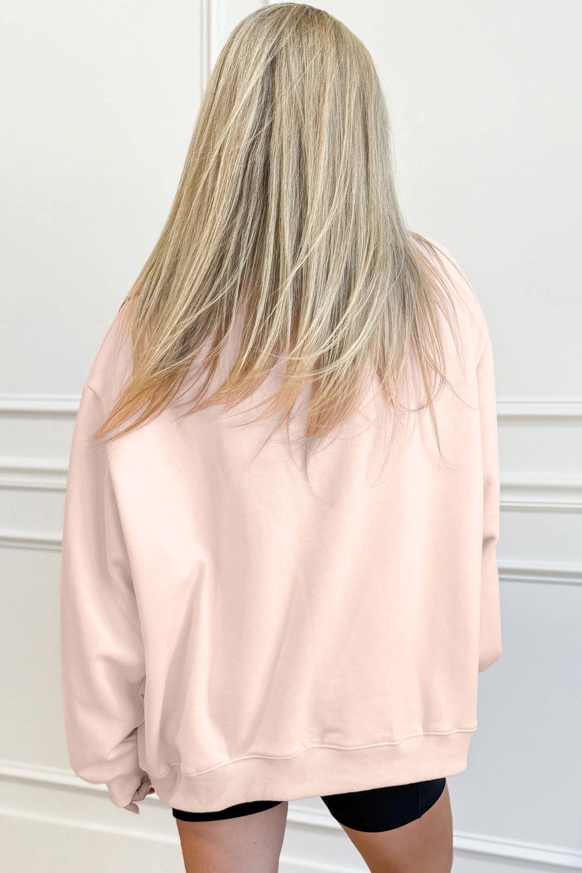 Oversized Blessed Embroidered Sweatshirt β Christian Faith Sweatshirt | Cozy Dopamine Fashion