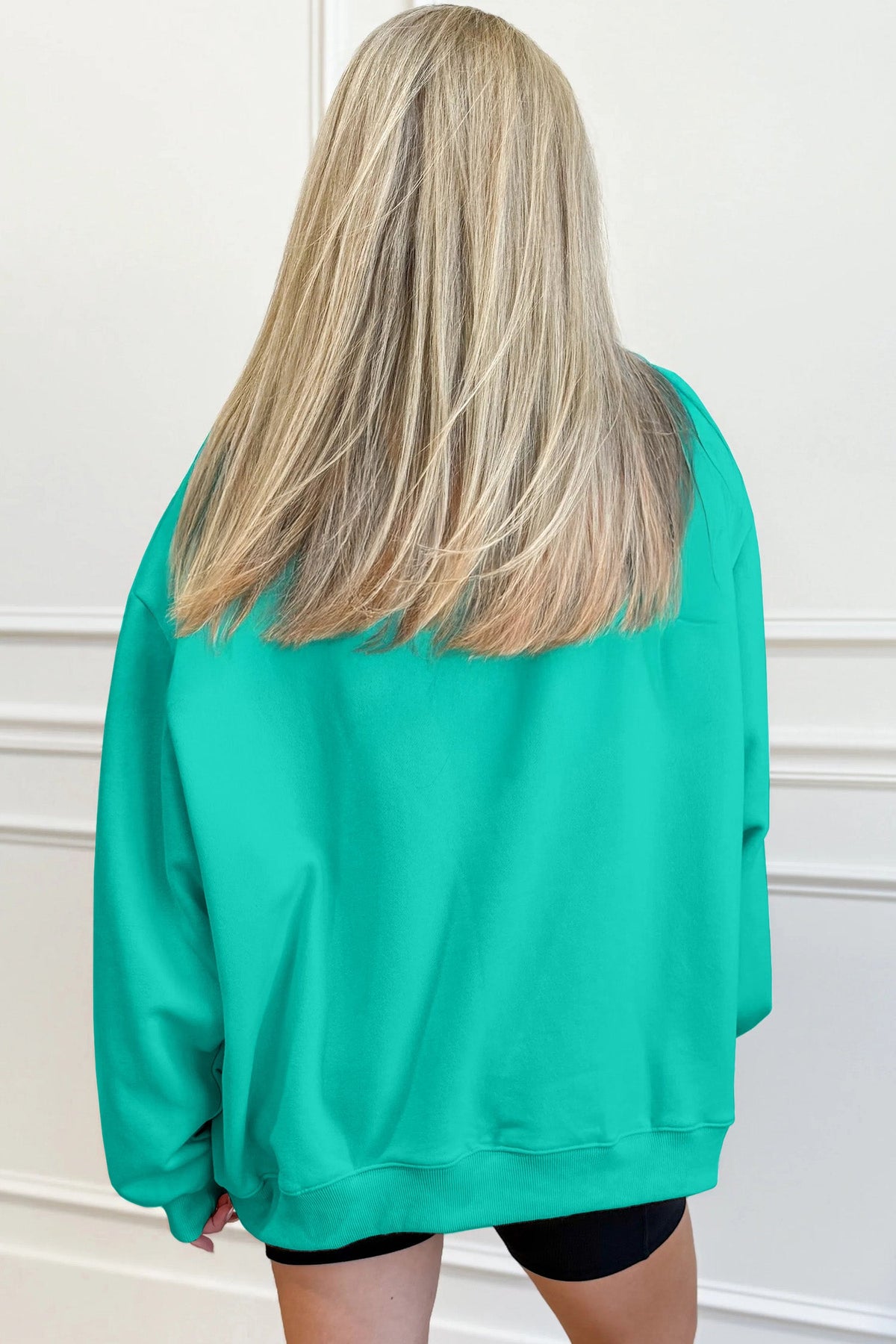 Oversized Blessed Embroidered Sweatshirt β Christian Faith Sweatshirt | Cozy Dopamine Fashion