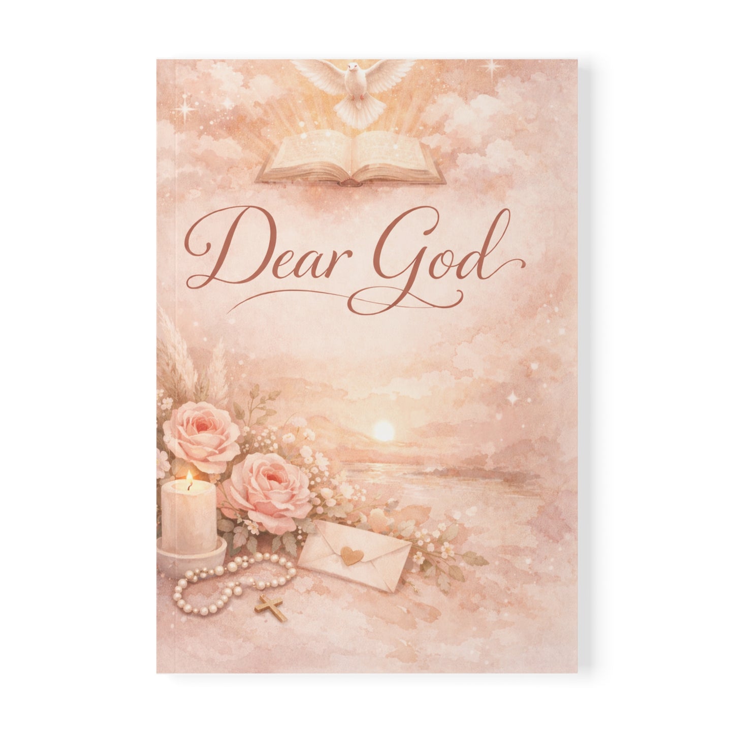 Dear God A5 Prayer Journal — Softcover Christian Notebook for Prayer, Gratitude & Devotion