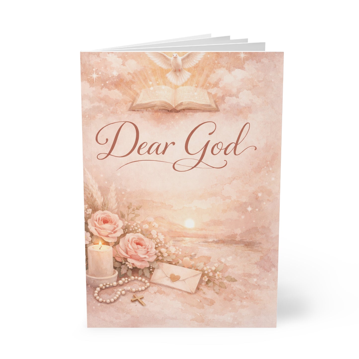 Dear God A5 Prayer Journal — Softcover Christian Notebook for Prayer, Gratitude & Devotion